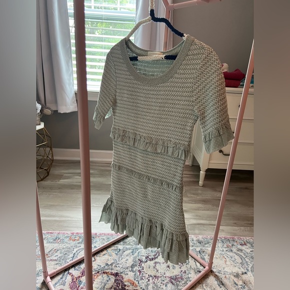 LoveShackFancy Aveline Dress in Seaglass - Picture 2 of 6